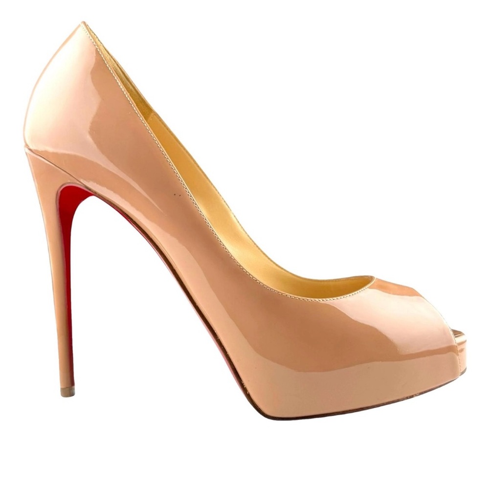 Christian Louboutin Tan Peep-toe heels size 36.5